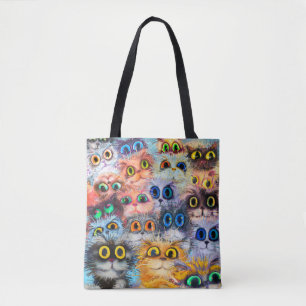 The set of cats portraitsart,portrait,animal,abstr tote bag