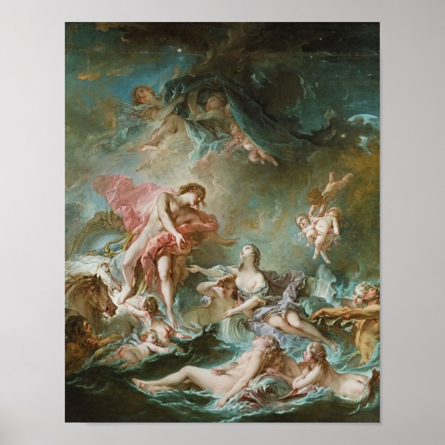 The Setting of the Sun by Francois Boucher Print   (Front)