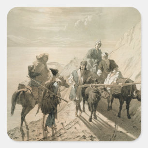 The Sevang or Cockcha Lake, Transcaucasia, plate 2 Square Sticker