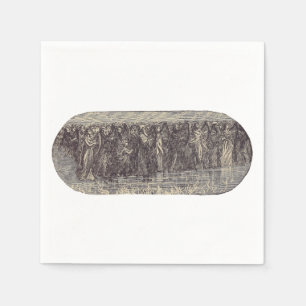 The seven angels with seven trumpets  napkin