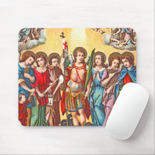 The Seven Archangels (CP 001; Chromolithograph) Mouse Mat