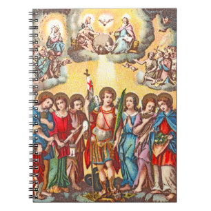 The Seven Archangels (CP 001; Chromolithograph) Notebook