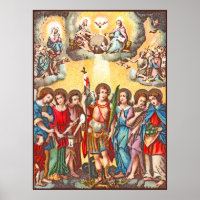 The Seven Archangels (CP 001; Chromolithograph)
