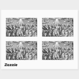 The Seven Archangels (M 034; Engraving) Rectangular Sticker