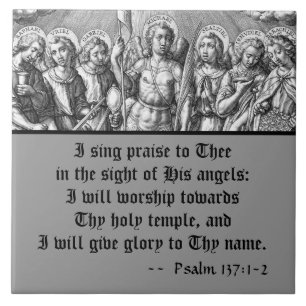 The Seven Archangels (M 034; Engraving) Tile