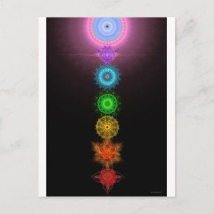 The Seven Chakras Postcard