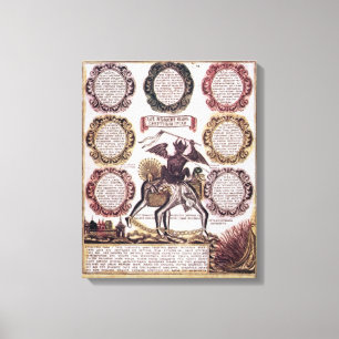 The Seven Deadly Sins (engraving) Canvas Print