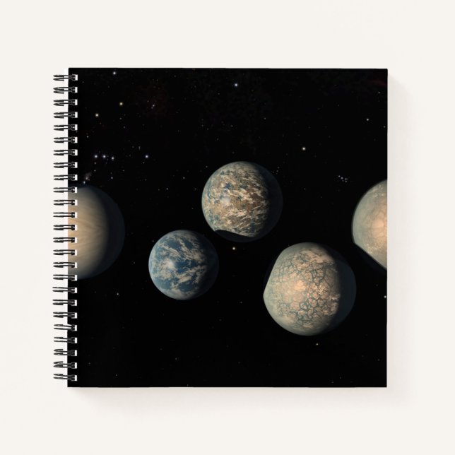 The Seven Earth-Size Planets Of Trappist-1 Notebook (Front)