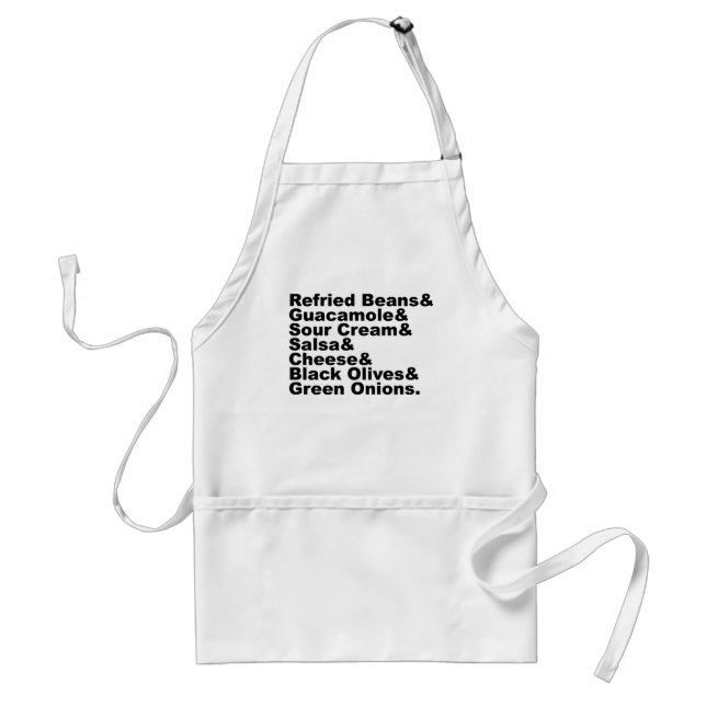 The Seven Ingredients In A Seven Layer Dip Standard Apron (Front)