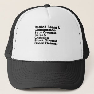 The Seven Ingredients In A Seven Layer Dip Trucker Hat