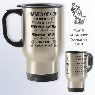 The Seven Names of Jehovah, Christian Travel Mugs
