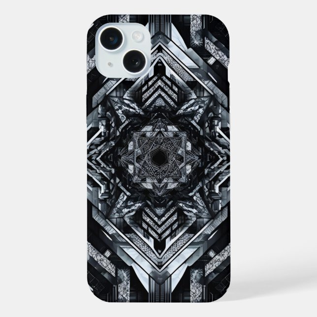 The Seven-Pointed Glitch: Esoteric Circuitry iPhone Case (Back)
