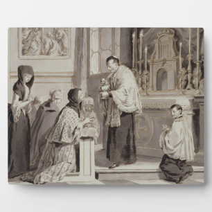 The Seven Sacraments: Communion, 1779 (pen, brown Plaque