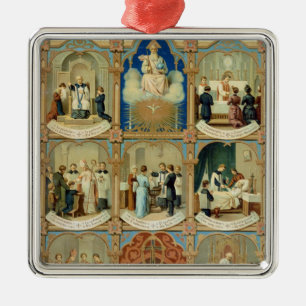 The Seven Sacraments Metal Tree Decoration