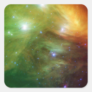 The Seven Sisters, also known as the Pleiades Square Sticker