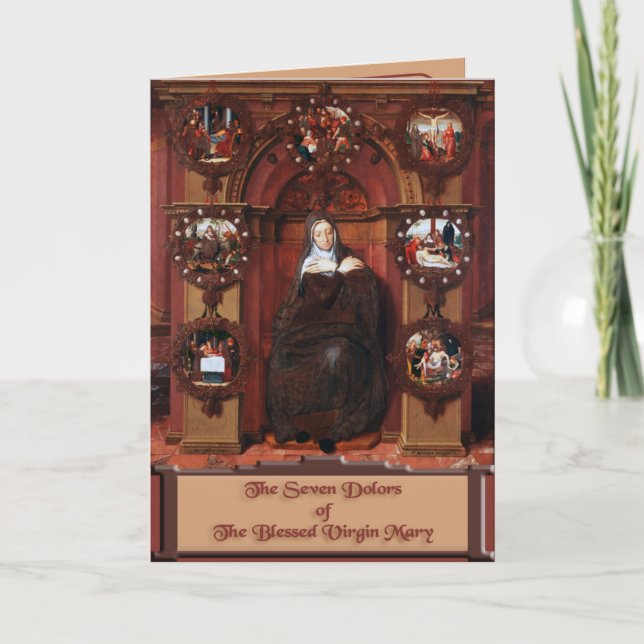 The Seven Sorrows of The Blessed Virgin Mary Card (Front)