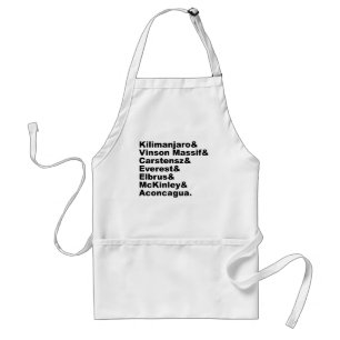 The Seven Tallest Mountains On Each Continent Standard Apron