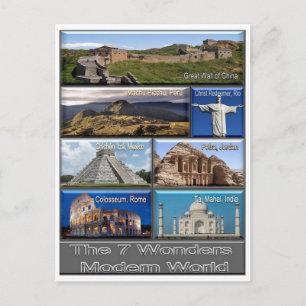 The Seven Wonder Modern World - Postcard