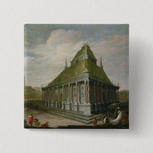 The Seven Wonders of the World 15 Cm Square Badge
