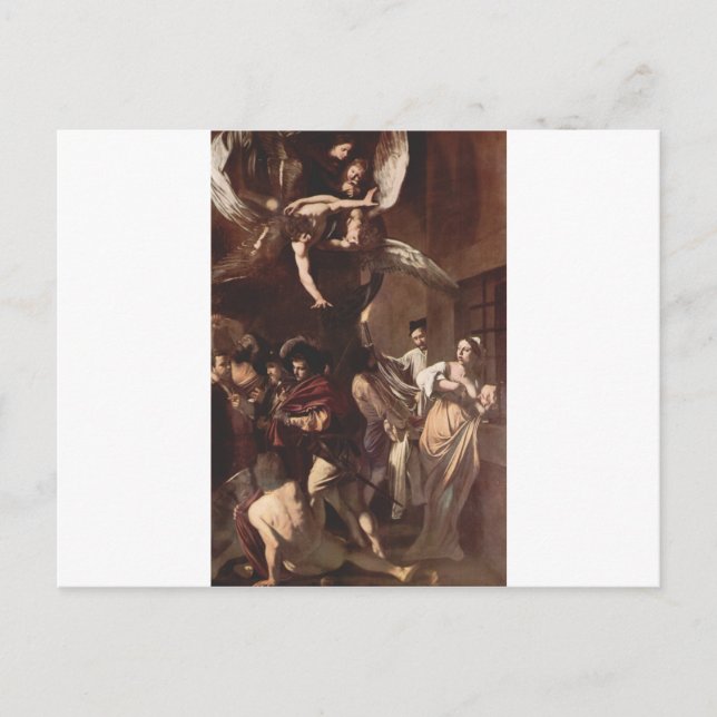 The Seven Works of Mercy by Caravaggio Postcard (Front)