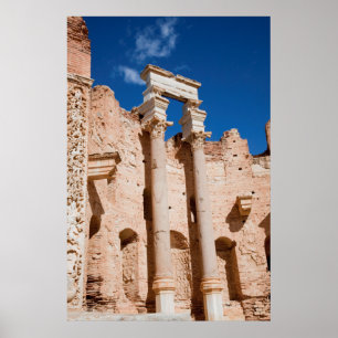 The Severan Basilica, Leptis Magna, Al Khums Poster