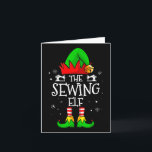 The Sewing Elf Matching Family Christmas Xmas Wome Card<br><div class="desc">The Sewing Elf Matching Family Christmas Xmas Womens Mum</div>