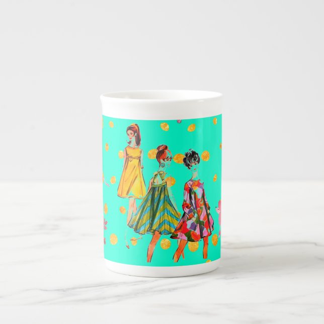 The Sewing Pattern Bone China Mug (Front)