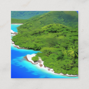 The Seychelles is a group of islands located in th Square Business Card