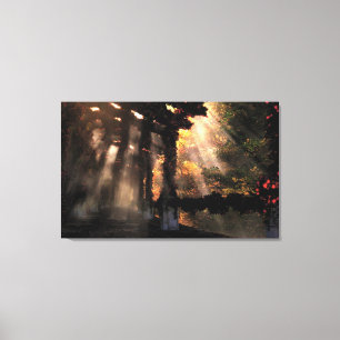 The Shaded Path (Autumn) Wrapped Canvas