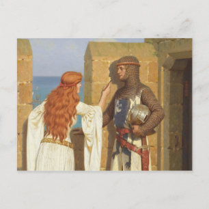 The Shadow, c. 1909 by Edmund Leighton Postcard