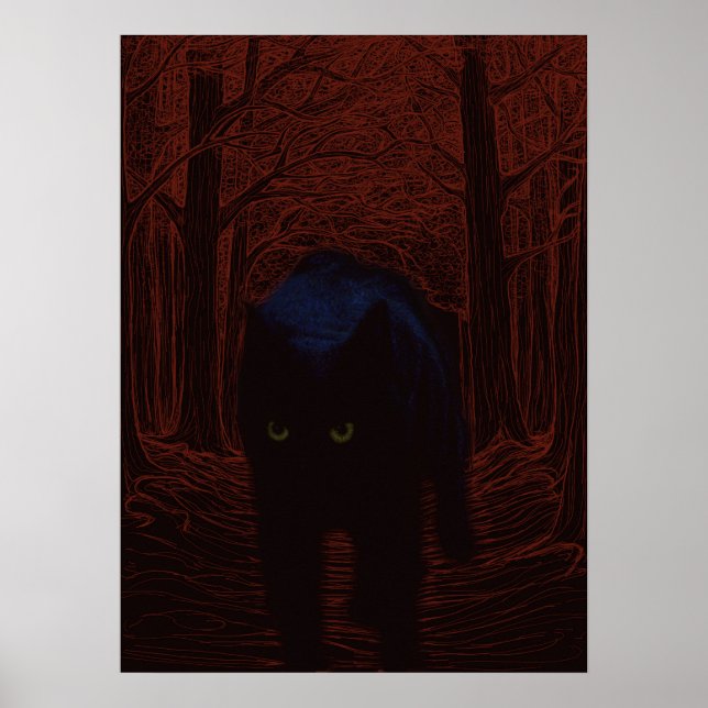 The Shadow Cat and Red Forest Poster (Front)