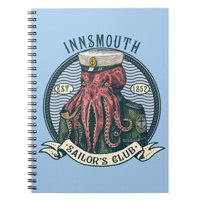 The Shadow over Innsmouth Lovecraft Cthulhu Sailor Notebook (Front)