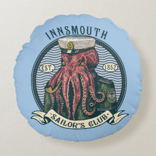 The Shadow over Innsmouth Lovecraft Cthulhu Sailor Round Cushion