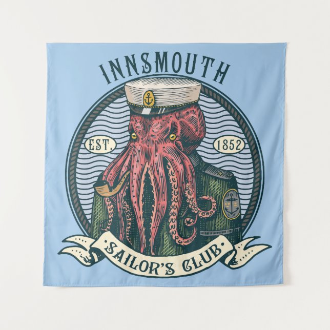 The Shadow over Innsmouth Lovecraft Cthulhu Sailor Tapestry (Front)