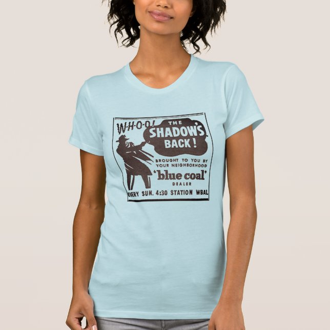 The Shadow's Back Vintage Radio Ad Tee (Front)