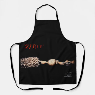 The Shapes of the Sea in the pitch-black Wall Art Apron