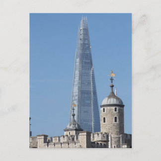 The Shard and Tower of London Postcard