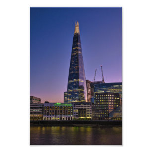 The Shard at dusk, London UK  Photo Print