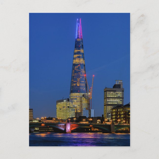 The Shard at dusk, London UK Postcard (Front)