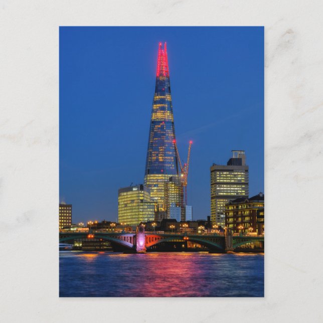 The Shard at dusk, London UK Postcard (Front)