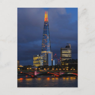 The Shard Christmas Lights, London UK Postcard