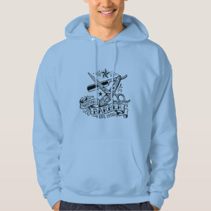 The Sharp Edge   Old-School Barber Flash Graphic T Hoodie