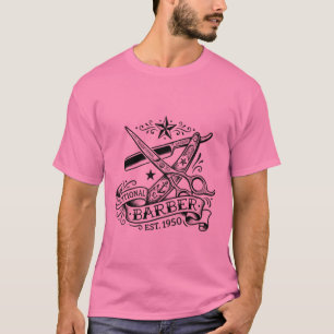 The Sharp Edge Old-School Barber Flash Graphic T T-Shirt