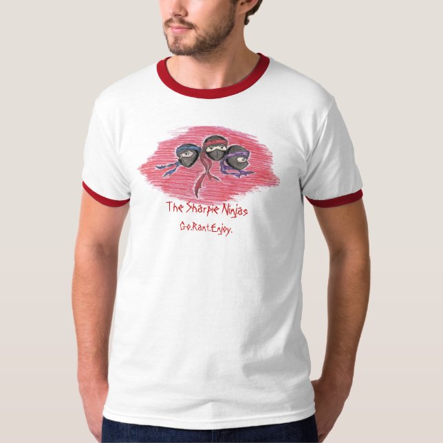 The Sharpie Ninjas Go.Rant.Enjoy. logo Tee (Front)