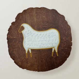 The Sheep 2009 Round Cushion