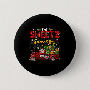 The Sheetz Family Christmas Matching Pajamas Group 6 Cm Round Badge