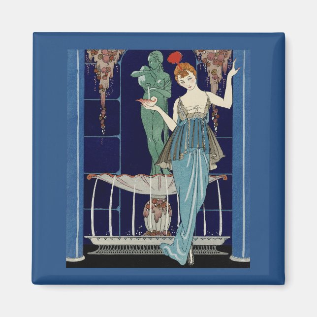  The Shell Fountain  by George Barbier Magnet (Front)