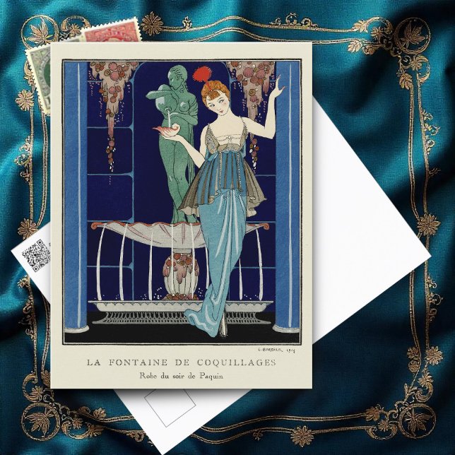  The Shell Fountain  by George Barbier   Postcard (Creator Uploaded)