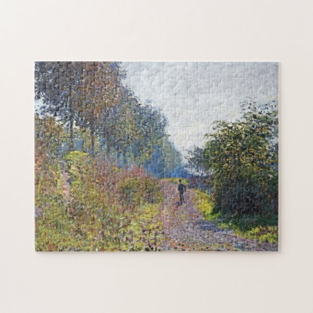 The Sheltered Path by Claude Monet Puzzle (Horizontal)