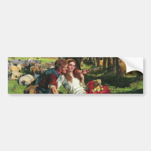 The Shepherd and his Girlfriend (by Holman Hunt) Bumper Sticker